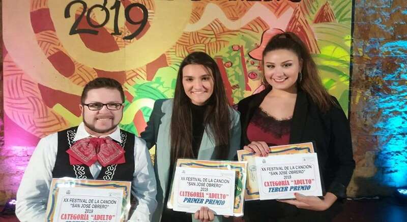 Los tres ganadores del concurso (Foto TA)