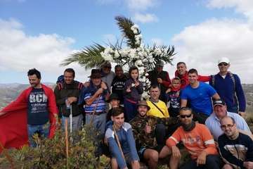Enramado de la Cruz en Lomo Blanco y La Montañeta de El Calero (Foto TA)