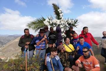 Enramado de la Cruz en Lomo Blanco y La Montañeta de El Calero (Foto TA)