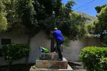 Enramado de la Cruz en Lomo Blanco y La Montañeta de El Calero (Foto TA)