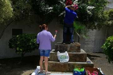 Enramado de la Cruz en Lomo Blanco y La Montañeta de El Calero (Foto TA)