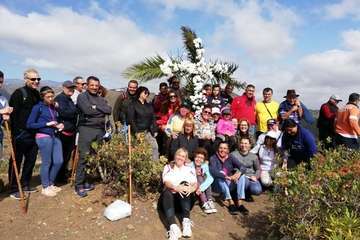 Enramado de la Cruz en Lomo Blanco y La Montañeta de El Calero (Foto TA)