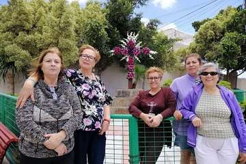 Enramado de la Cruz en Lomo Blanco y La Montañeta de El Calero (Foto TA)