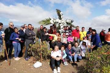 Enramado de la Cruz en Lomo Blanco y La Montañeta de El Calero (Foto TA)