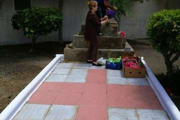 Enramado de la Cruz en Lomo Blanco y La Montañeta de El Calero (Foto TA)