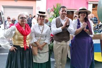 Animada romería en El Calero de Telde (Foto TA)