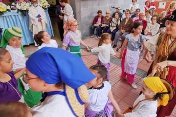 Animada romería en El Calero de Telde (Foto TA)
