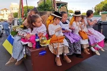 Animada romería en El Calero de Telde (Foto TA)