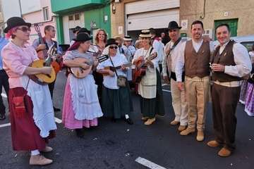 Animada romería en El Calero de Telde (Foto TA)