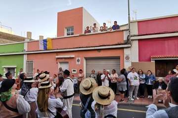 Animada romería en El Calero de Telde (Foto TA)