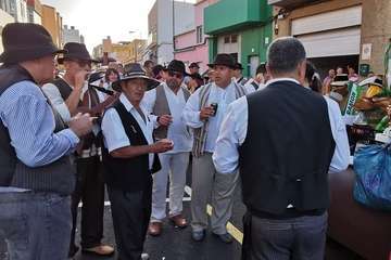 Animada romería en El Calero de Telde (Foto TA)
