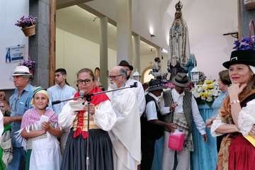 Animada romería en El Calero de Telde (Foto TA)