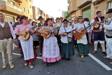 Animada romería en El Calero de Telde (Foto TA)