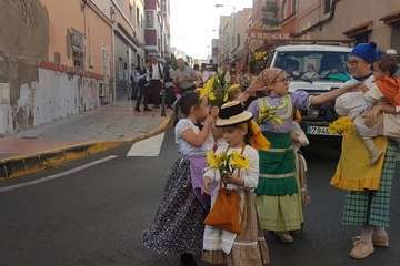 Animada romería en El Calero de Telde (Foto TA)