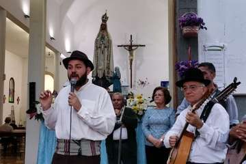Animada romería en El Calero de Telde (Foto TA)