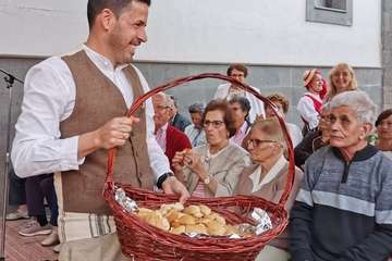 Animada romería en El Calero de Telde (Foto TA)