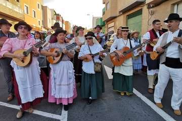 Animada romería en El Calero de Telde (Foto TA)
