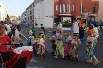 Animada romería en El Calero de Telde (Foto TA)