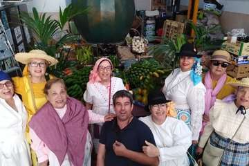 Animada romería en El Calero de Telde (Foto TA)