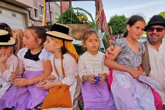 Animada romería en El Calero de Telde (Foto TA)