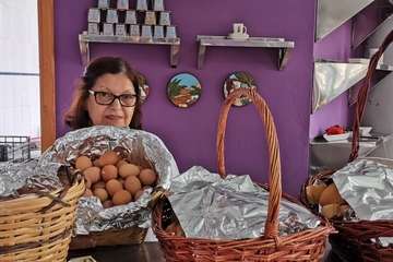 Animada romería en El Calero de Telde (Foto TA)