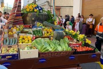Animada romería en El Calero de Telde (Foto TA)