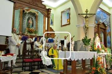 Los amigos de lo ajeno roban el crucifijo pequeño del altar en la iglesia de Lomo Magullo (Foto TA)