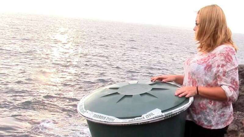 La acusada, Sira María Quevedo, durante la reconstrucción del crimen (Foto Canarias7)