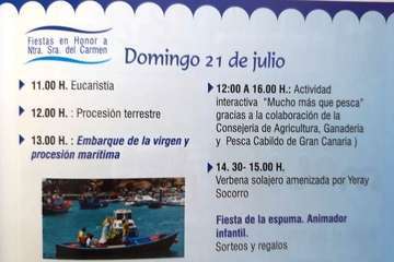 Presentación del programa festivo de la Virgen del Carmen en Taliarte-Telde (Foto TA)