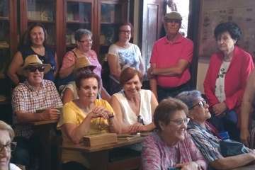 La AV Cristo de Telde visita los museos etnográficos de La Aldea de San Nicolás (Foto TA)
