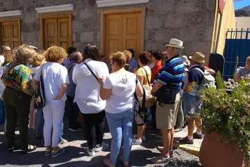 La AV Cristo de Telde visita los museos etnográficos de La Aldea de San Nicolás (Foto TA)