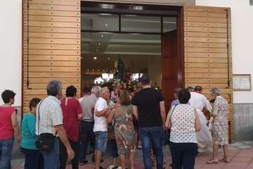Misa y procesión en Lomo Cementerio por Santiago Apóstol (Foto TA)