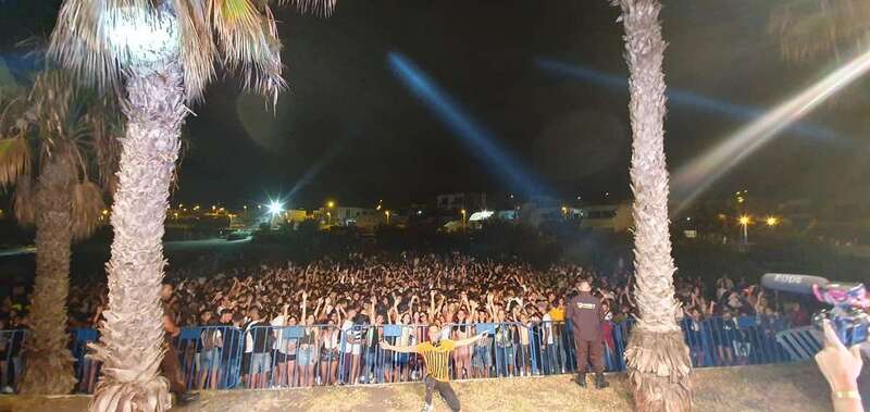 Momento de la actuación del dj Abián Reyes (Foto TA)