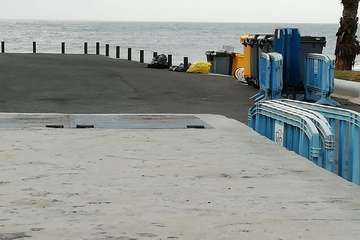 Limpieza de La Garita tras el festival juvenil (Foto TA)