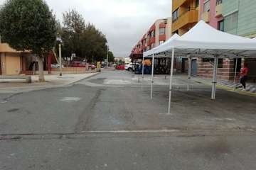 Limpieza de La Garita tras el festival juvenil (Foto TA)