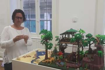 El guiño al cine de dos teldenses apasionadas de los Playmobil (Foto TA)