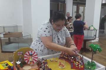 El guiño al cine de dos teldenses apasionadas de los Playmobil (Foto TA)