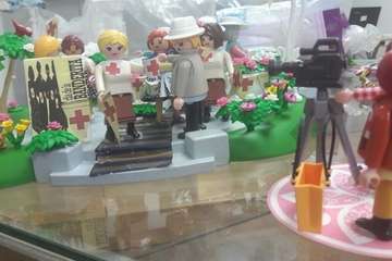 El guiño al cine de dos teldenses apasionadas de los Playmobil (Foto TA)