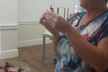 El guiño al cine de dos teldenses apasionadas de los Playmobil (Foto TA)