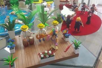 El guiño al cine de dos teldenses apasionadas de los Playmobil (Foto TA)