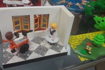 El guiño al cine de dos teldenses apasionadas de los Playmobil (Foto TA)