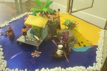 El guiño al cine de dos teldenses apasionadas de los Playmobil (Foto TA)