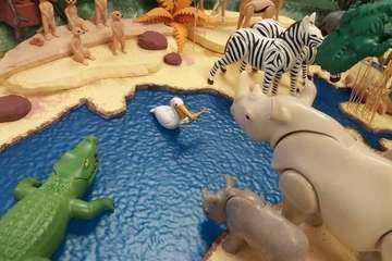 El guiño al cine de dos teldenses apasionadas de los Playmobil (Foto TA)