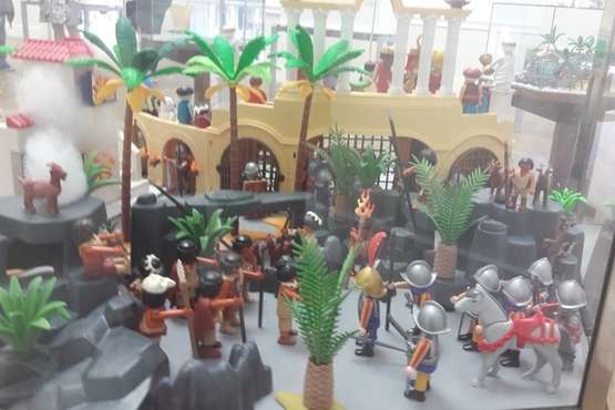 El guiño al cine de dos teldenses apasionadas de los Playmobil (Foto TA)