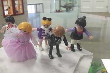 El guiño al cine de dos teldenses apasionadas de los Playmobil (Foto TA)