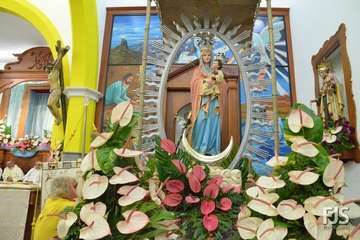 Procesión de la Virgen de Las Nieves en Lomo Magullo