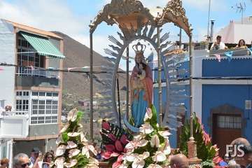 Procesión de la Virgen de Las Nieves en Lomo Magullo