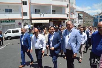 Procesión de la Virgen de Las Nieves en Lomo Magullo