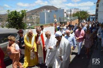 Procesión de la Virgen de Las Nieves en Lomo Magullo