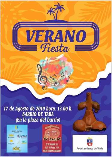 Cartel de la fiesta de verano de Tara (Foto TA)